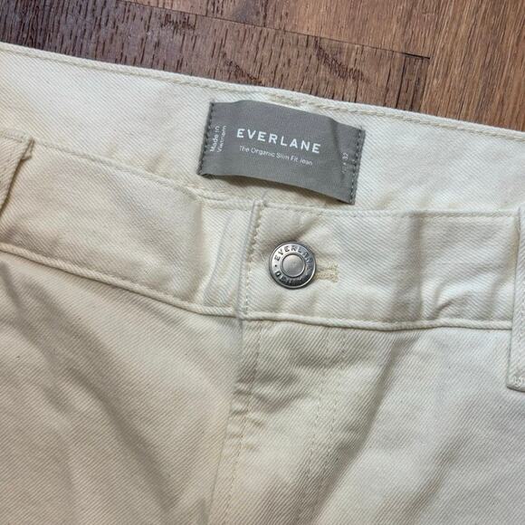 NWOT Everlane The Organic Cotton Slim-Fit Jean In Calico Ecru Size 40x32 - Picture 6 of 9